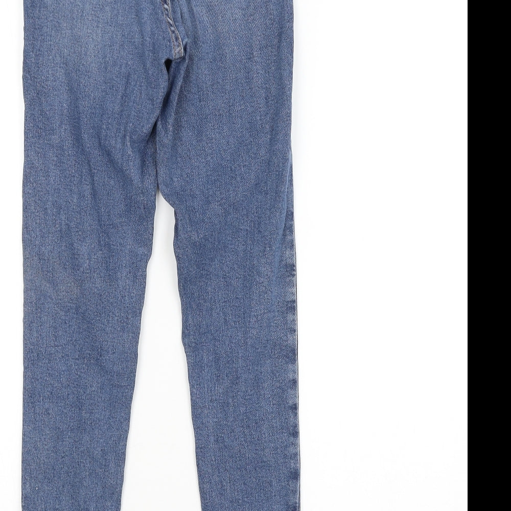 Topshop Womens Blue Skinny Jeans Size 26 in L32 in