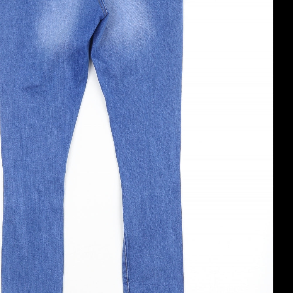 DENIM CO. Womens Blue Skinny Jeans Size 14 L27 in