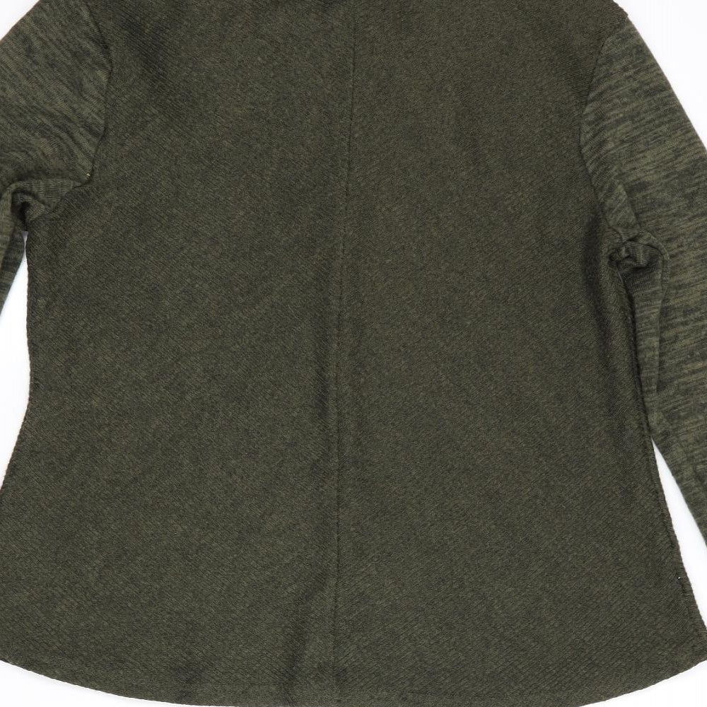 Absolutely Famous Womens Green Pullover Jumper Size M