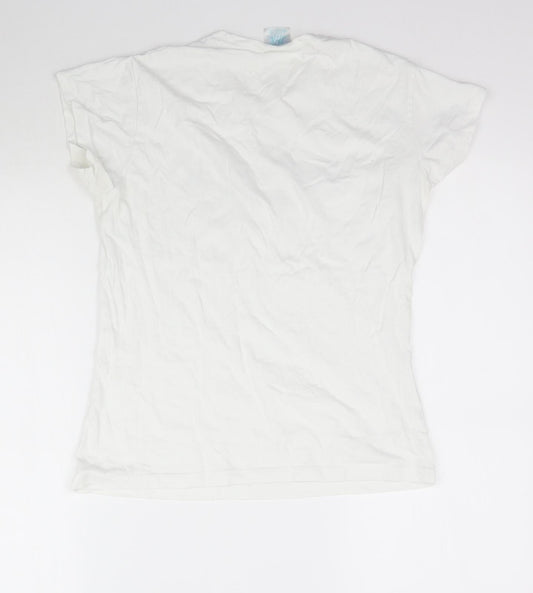 JHK Girls White Basic T-Shirt Size XL - Sicilia