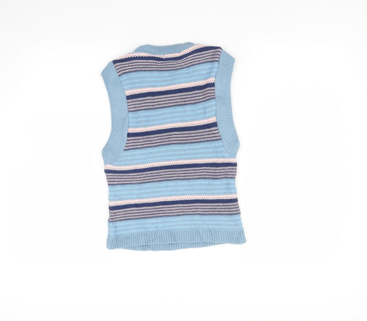 Nasty Gal Womens Multicoloured Striped Pullover Jumper Size M