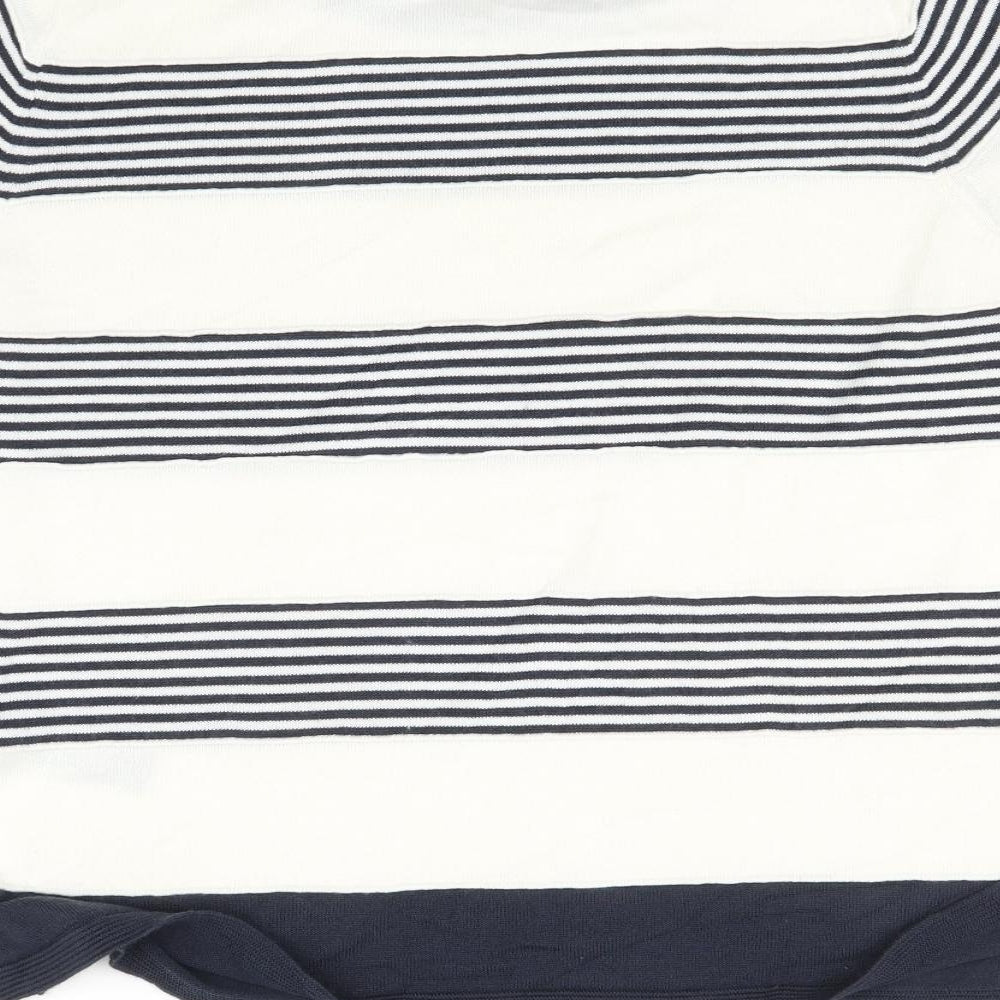 Classic Womens Multicoloured Striped Pullover Jumper Size 12