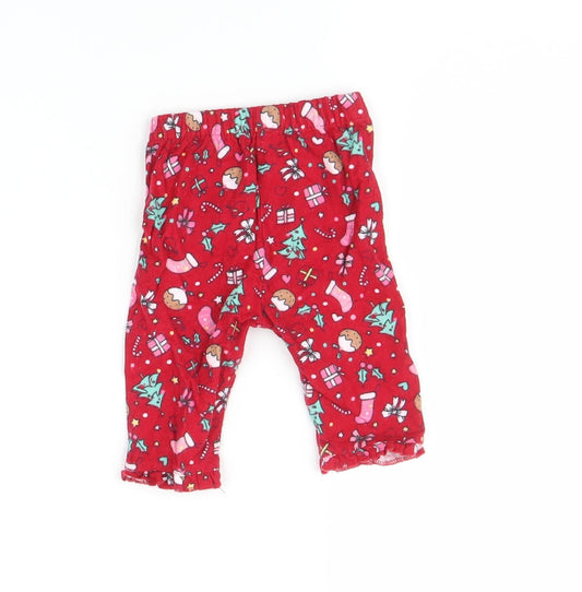 George Baby Multicoloured Leggings Size 0-3 Months - christmas
