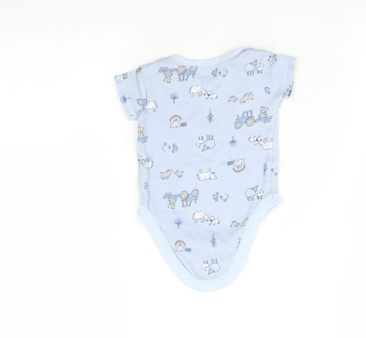 TU Baby Blue Romper One-Piece Size 0-3 Months