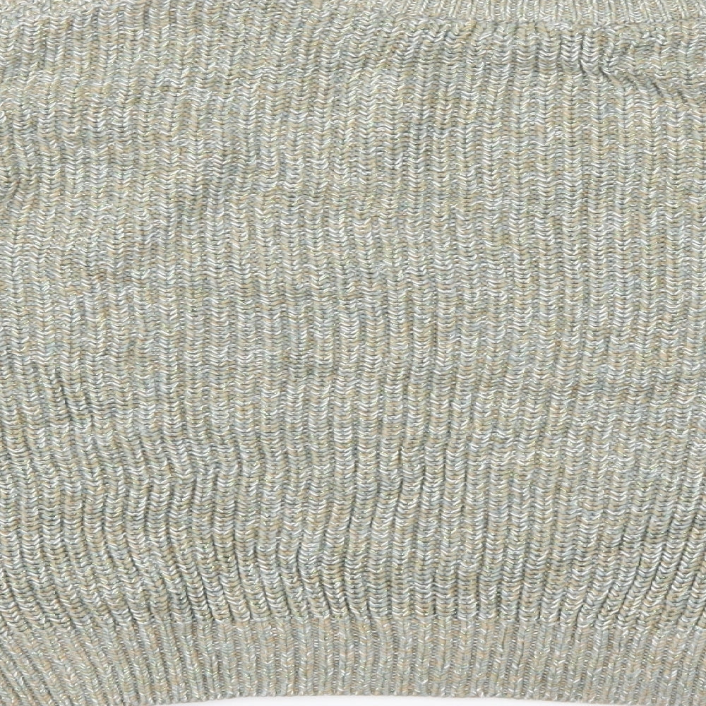 Womens UK Size M H&M Green Henley Jumper