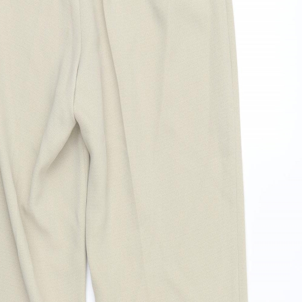 Womens UK Size 14 BHS Regular Fit Ivory Trousers