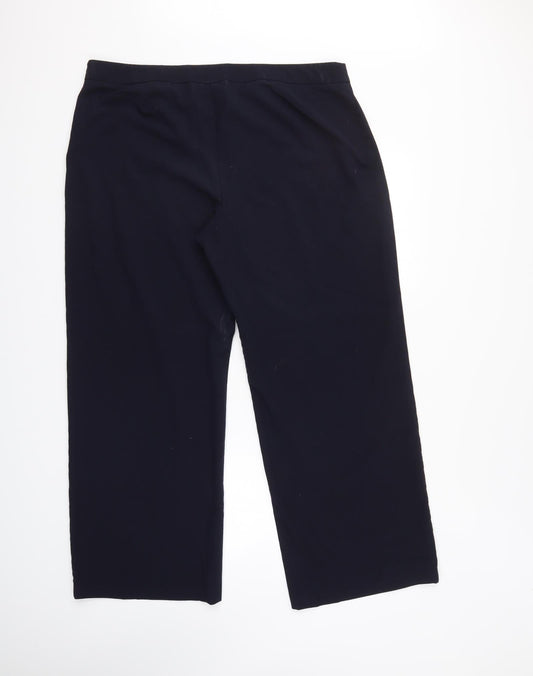 Womens UK Size m&s Regular Fit Blue Trousers