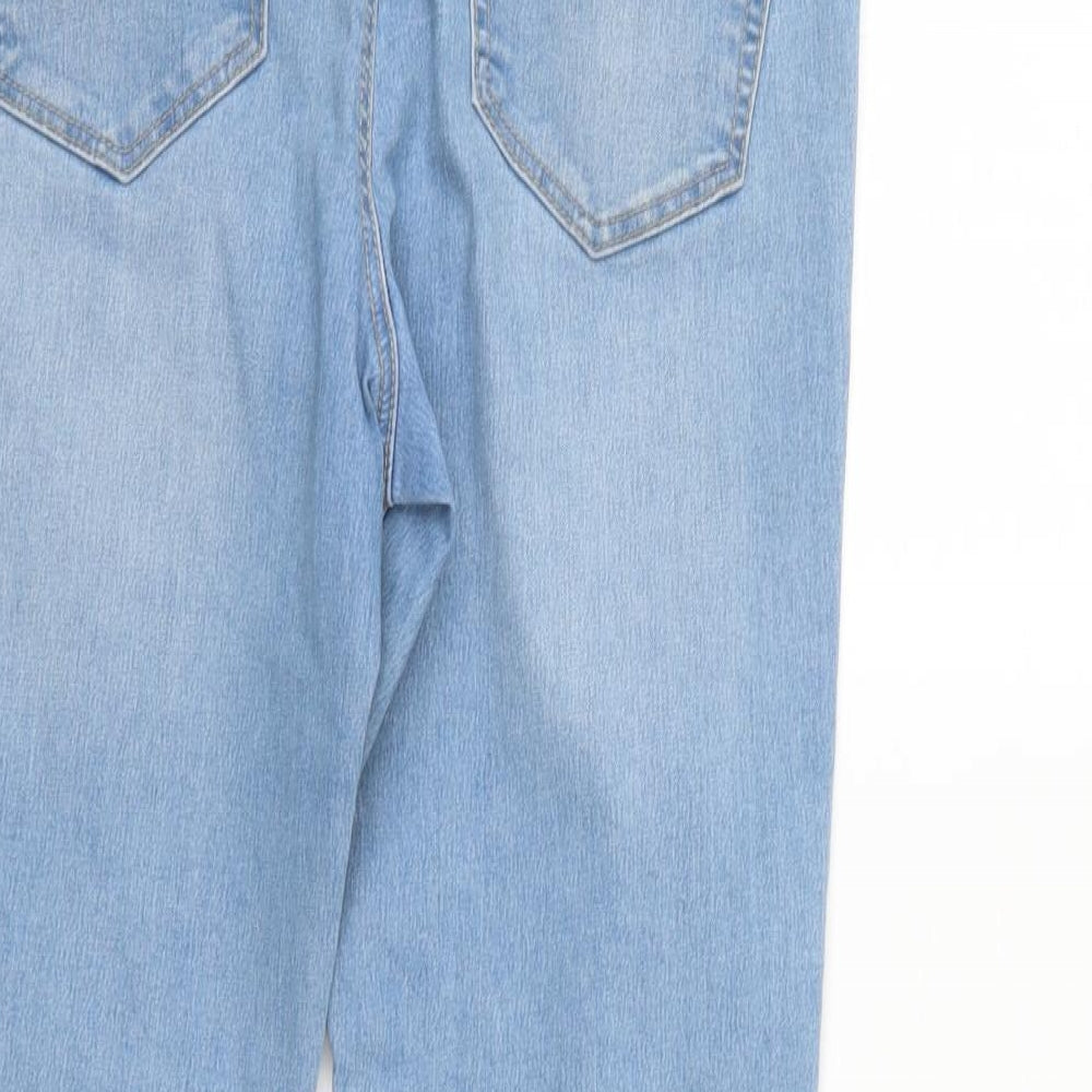 George Womens Blue Denim Straight Jeans Size 10 L26 in