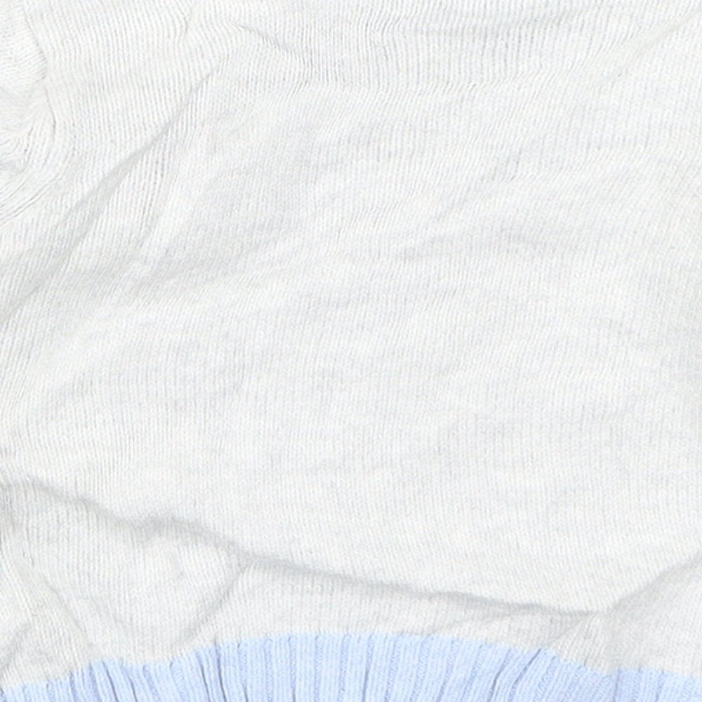 TU Boys Grey Knit Pullover Jumper Size 6-9 Months - Bear