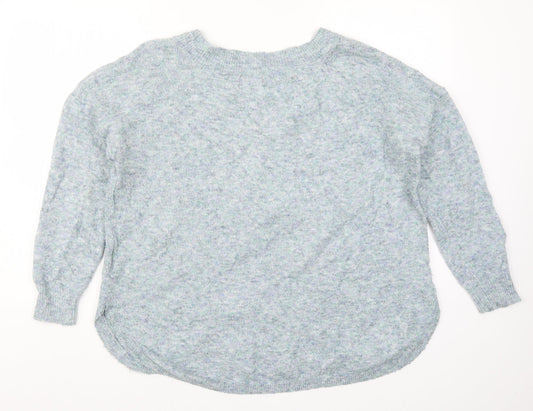 Marks and Spencer Womens Blue Knit Pullover Jumper Size 14