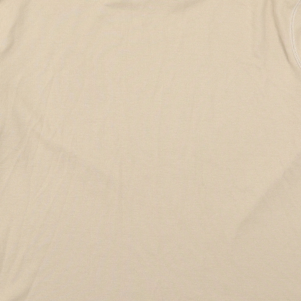 Alexara Womens Beige Basic T-Shirt Size XL