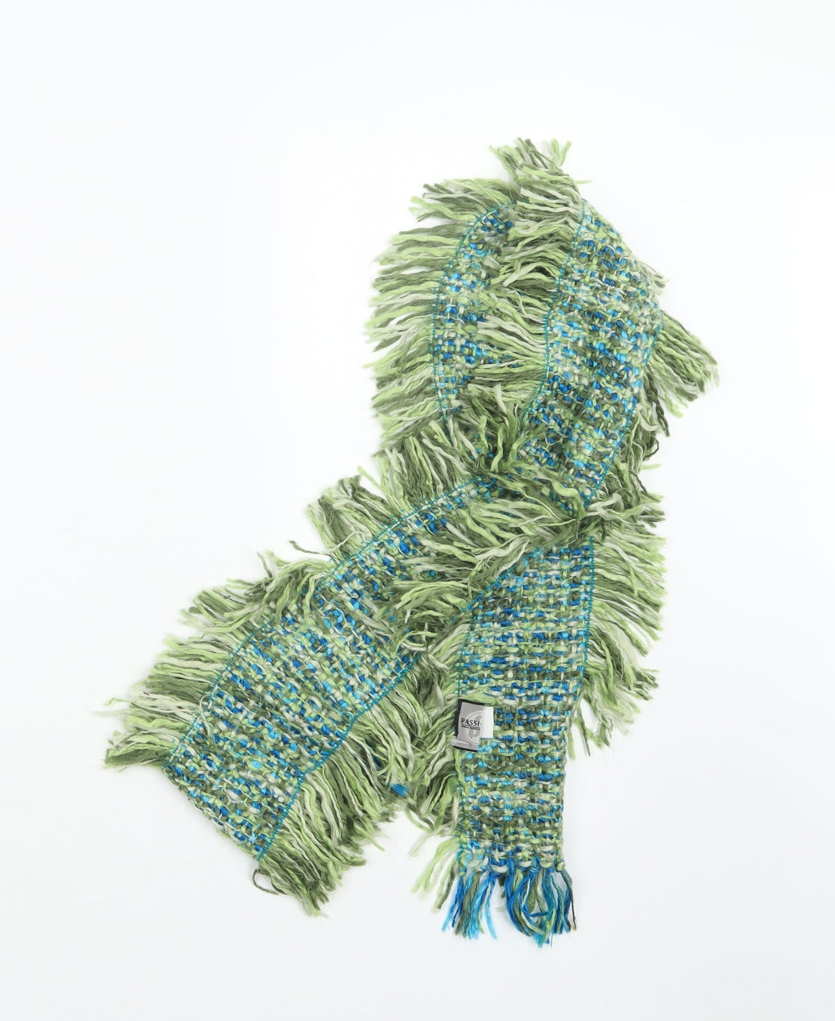 Passigatti Womens Green Knit Scarf