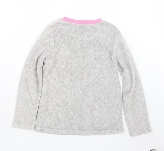 Primark Girls Grey Geometric Top Pyjama Top Size 10-11 Years