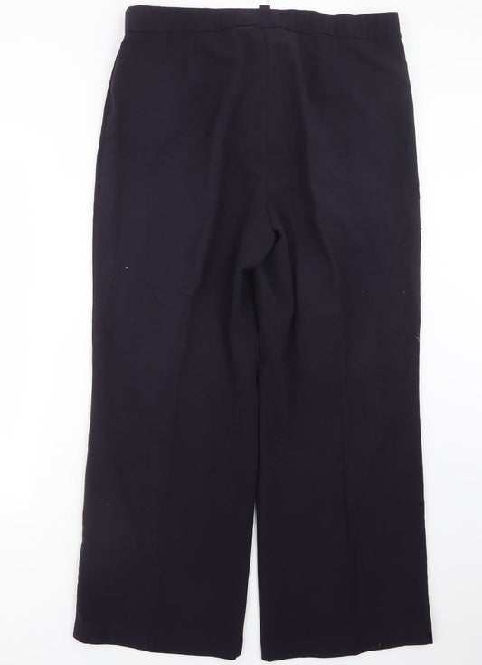 Magic Fit Womens Blue Trousers Size 36 in L28.5 in