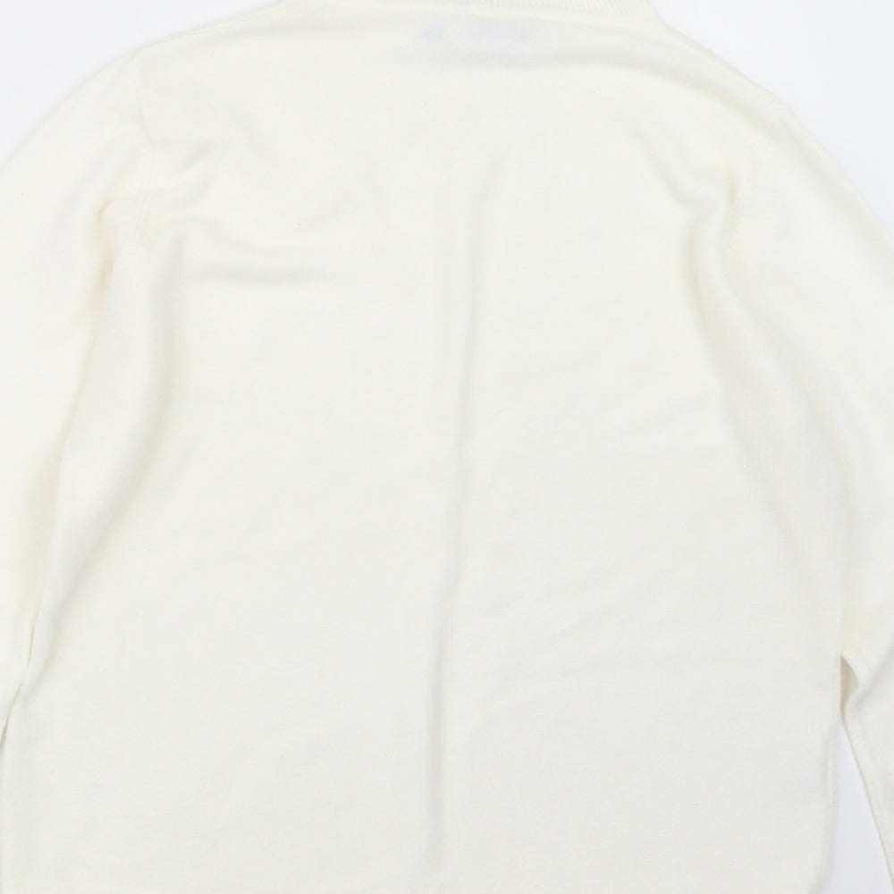Womens UK Size 12 JDV Ivory Pullover Jumper