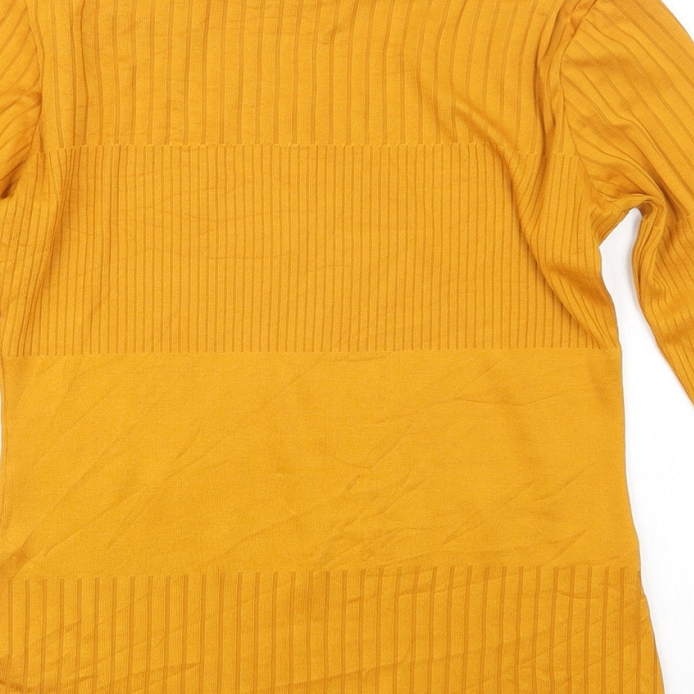 F&F Womens Yellow Basic T-Shirt Size 10