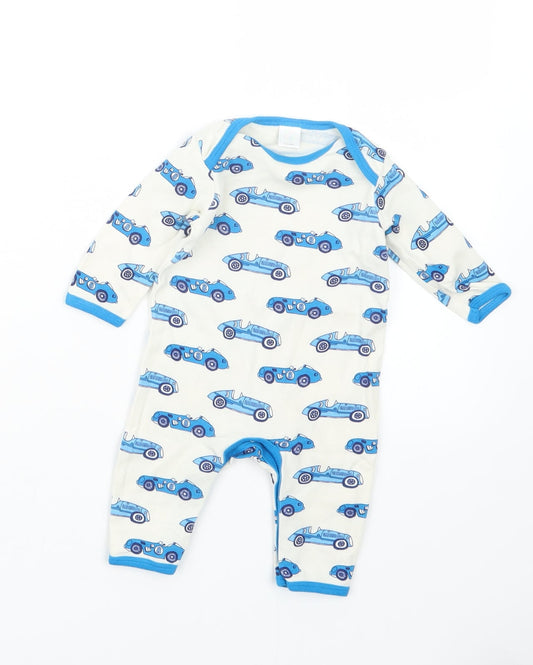 Mini Club Boys Blue Geometric Babydoll One Piece Size 0-3 Months
