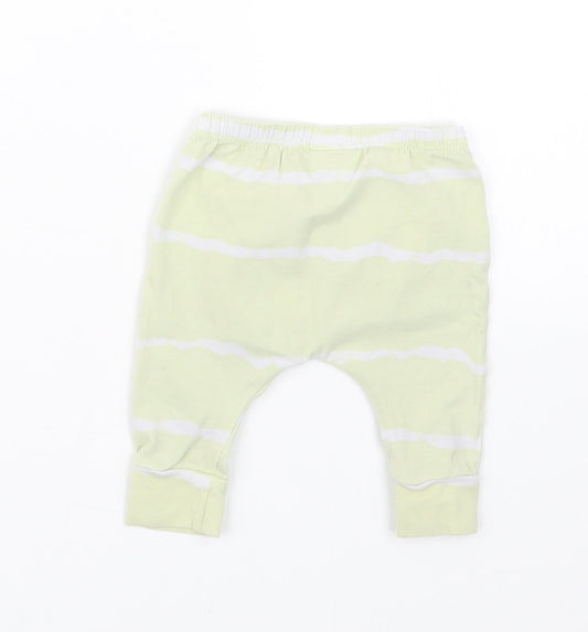 NEXT Baby Green Geometric Capri Trousers Size 0-3 Months
