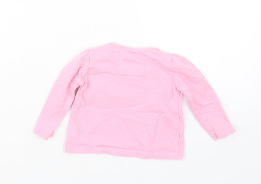 TU Girls Pink Basic T-Shirt Size 0-3 Months