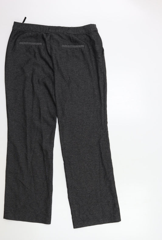 Womens UK Size 14 NEXT Regular Fit Grey Trousers
