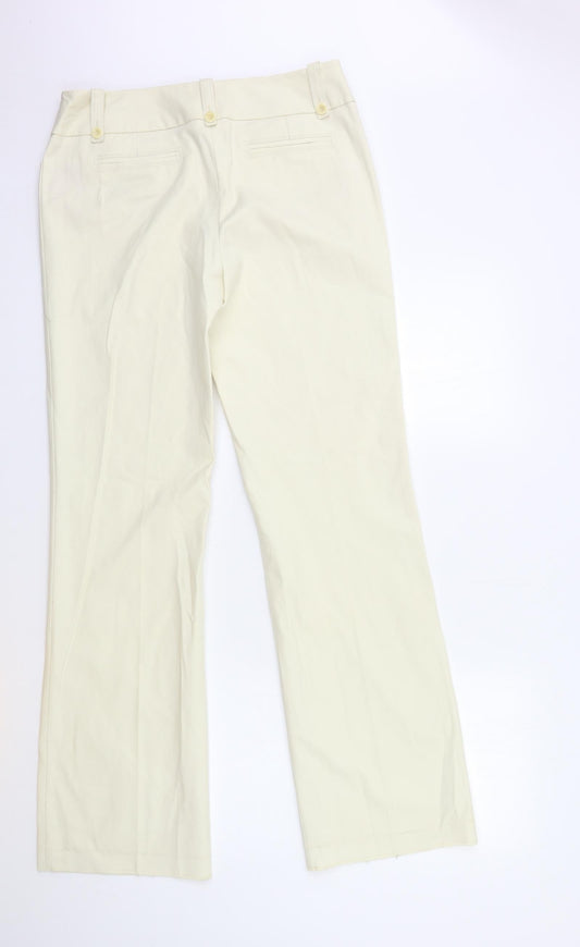 Illusion Womens Beige Trousers Size 12 L34 in