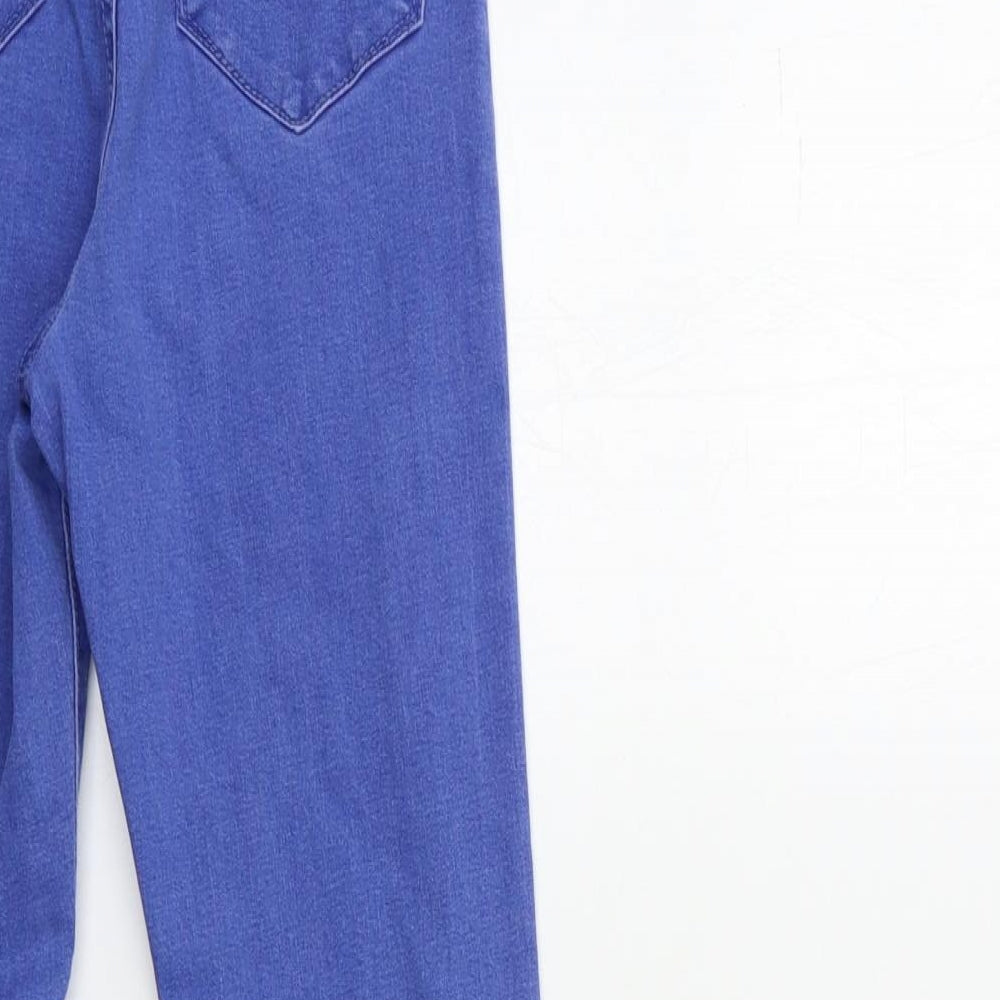 Denim & Co. Womens Blue Denim Skinny Jeans Size 6 L28 in