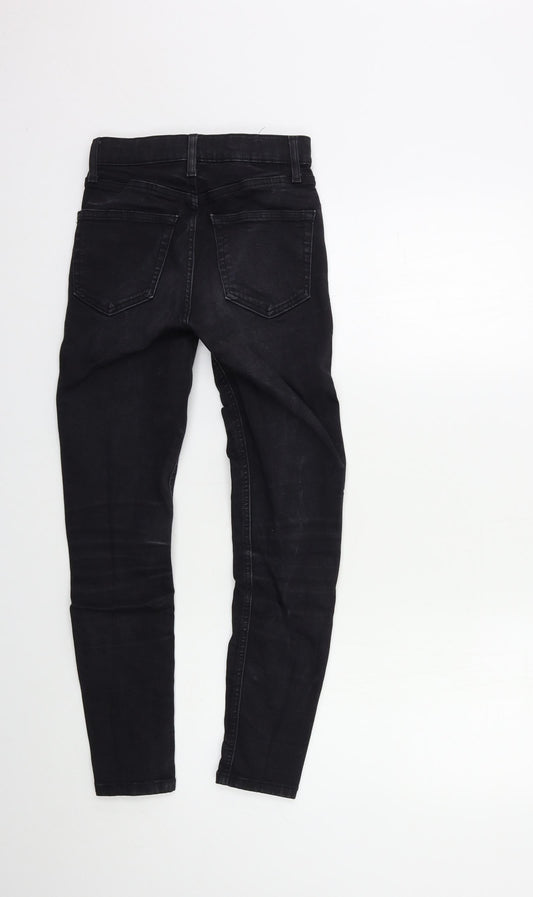 Womens UK Size 25 in Topshop Regular Fit Skinny Black Jeans