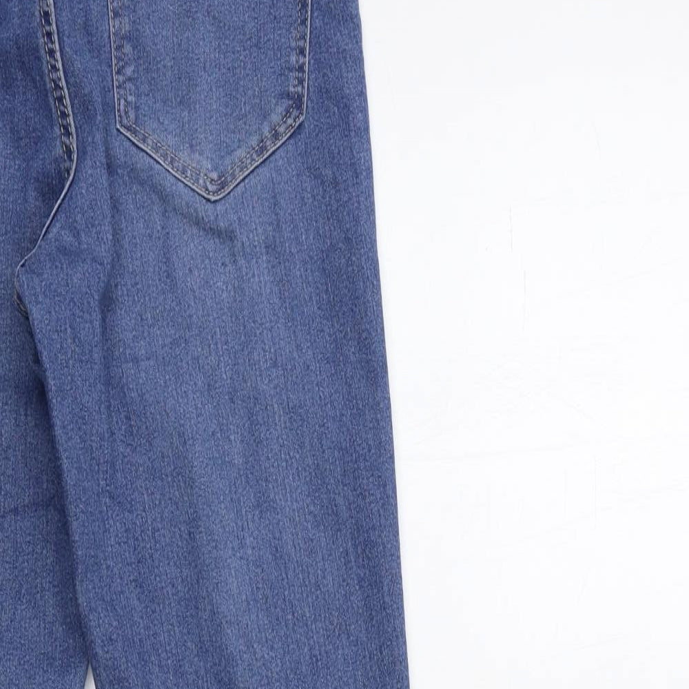 Womens UK Size 27 in H&M Regular Fit Skinny Blue Jeans