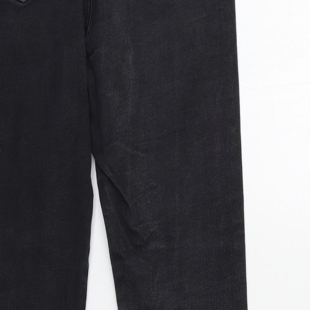 Miss Selfridge Womens Black  Denim Skinny Jeans Size 12 L27 in