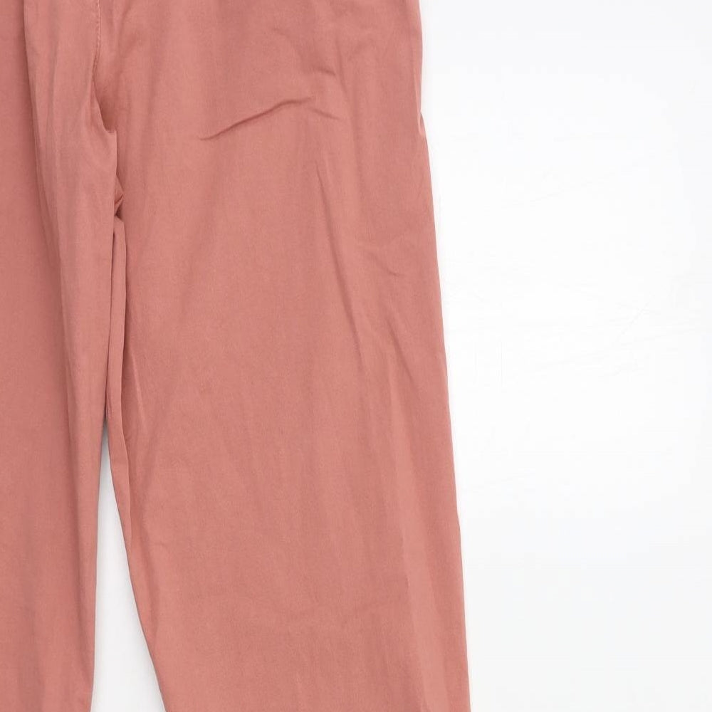 Womens UK Size 10 Principles Regular Fit Chino Pink Trousers