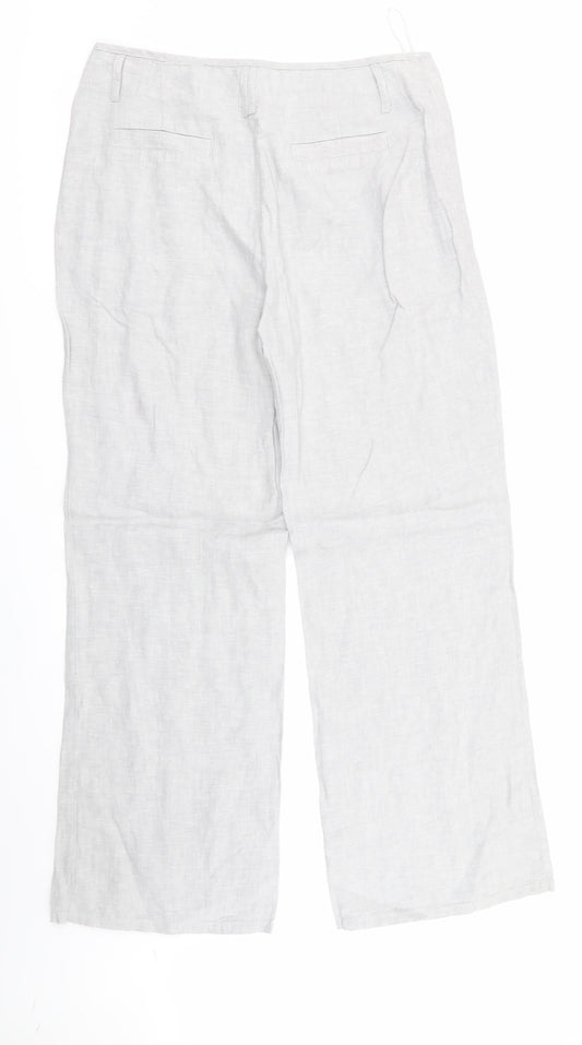 Per Una Womens Grey Trousers Size 10 L28 in