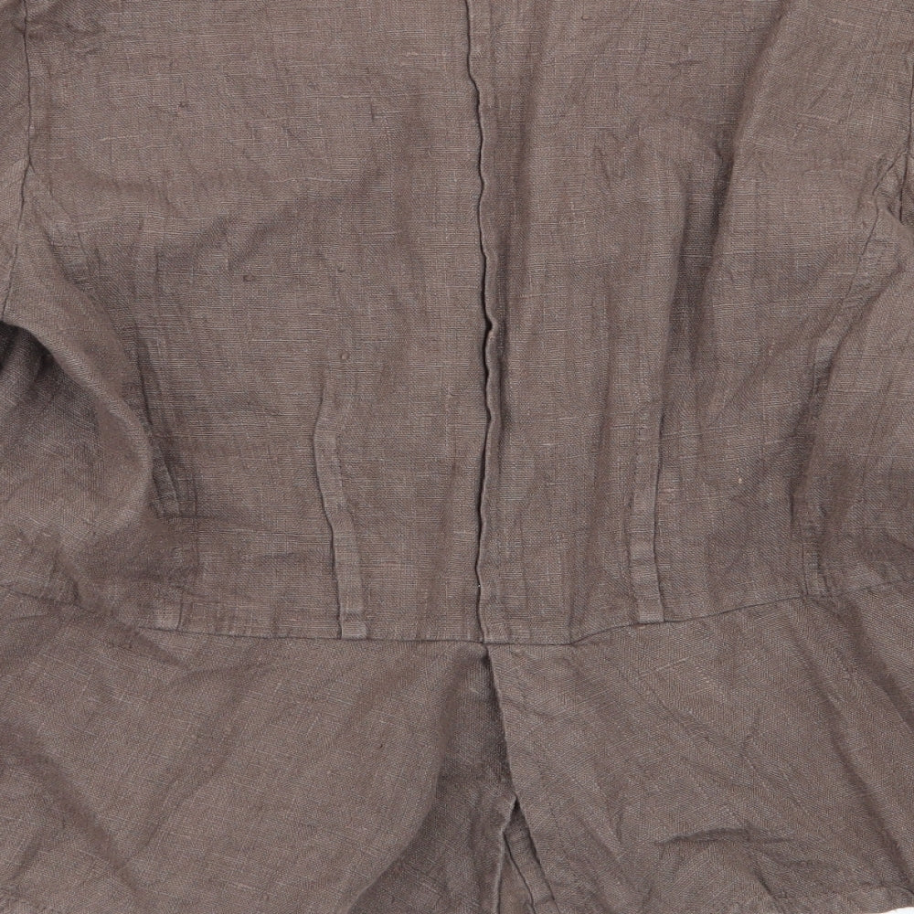 Womens UK Size L Preworn Regular Brown Blazer