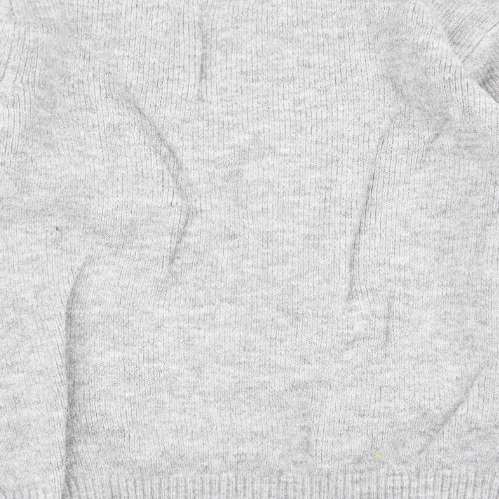 Asda George Womens Grey Floral  Pullover Jumper Size 12