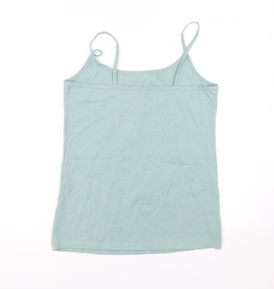 Papaya Womens Green Basic Tank Size 14