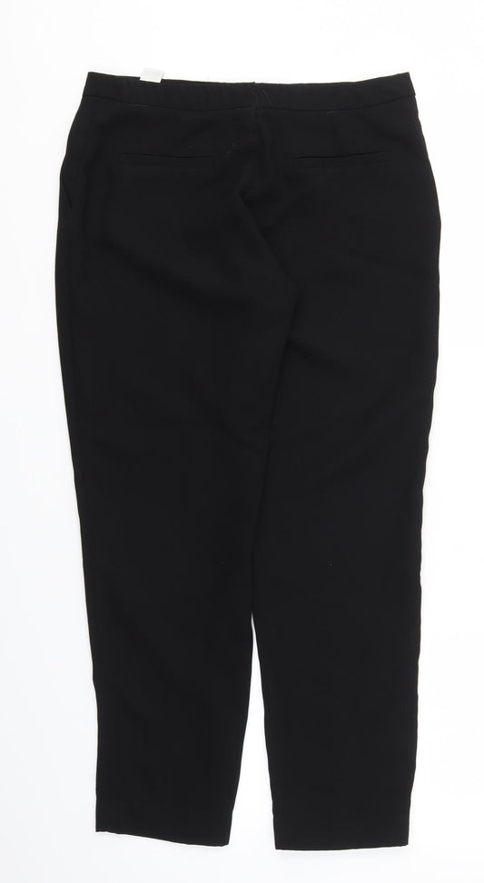 Womens UK Size 10 NEXT Regular Fit Black Trousers