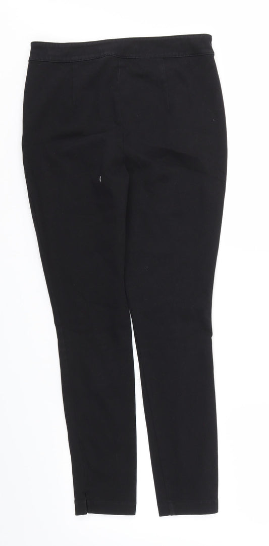 Womens UK Size 10 NEXT Regular Fit Black Trousers