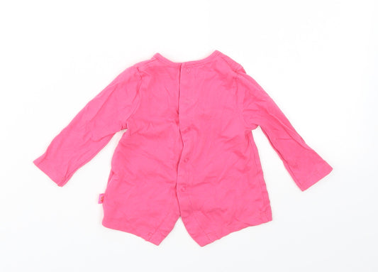 Billieblush Girls Pink Basic T-Shirt Size 6-9 Months