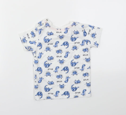 Matalan Boys Multicoloured Animal Print Basic T-Shirt Size 9-12 Months
