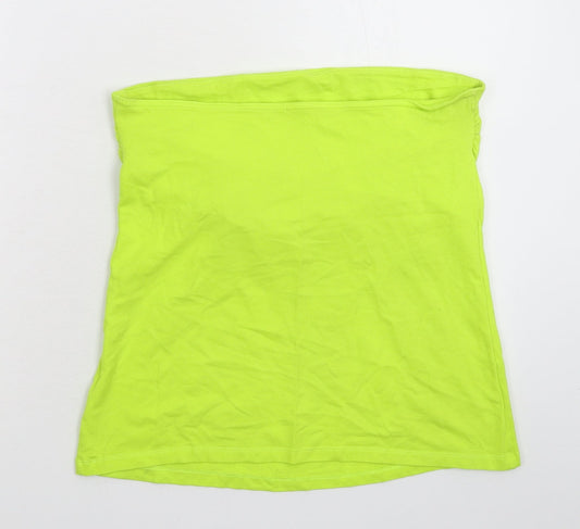 Papaya Womens Green Basic Tank Size 14