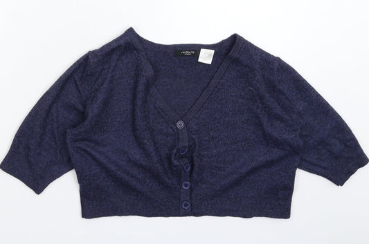 Womens UK Size 16 La Redoute Blue Cardigan Jumper