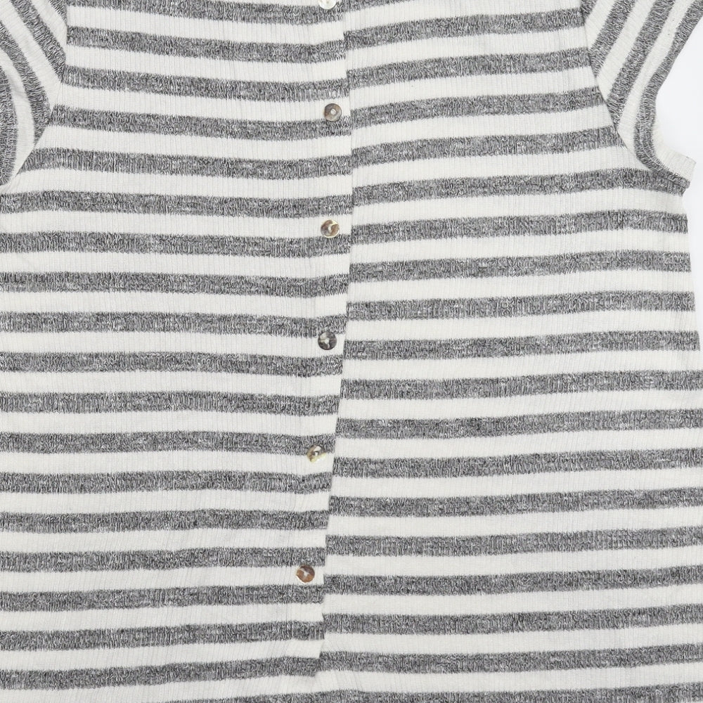 Womens UK Size M Preworn Grey Pullover Jumper