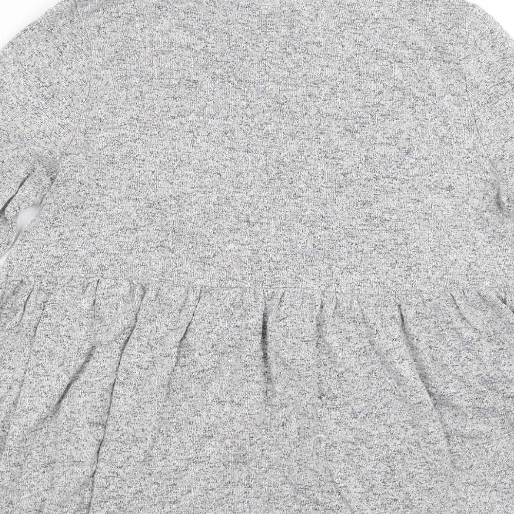 F&F Womens Grey Knit Pullover Jumper Size 12