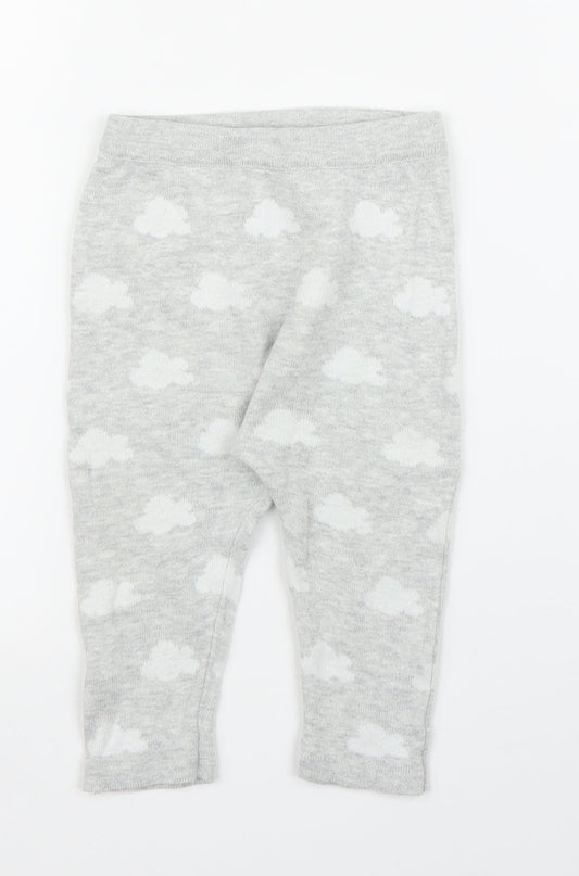 Matalan Baby Grey Solid Chemise Pyjama Set Size 6-9 Months