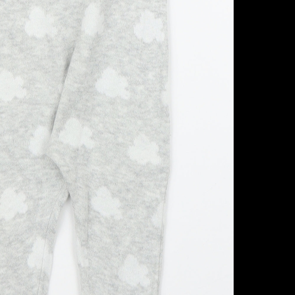 Brand and care label for Matalan Baby Grey Solid Chemise Pyjama Set, size 6-9, Months