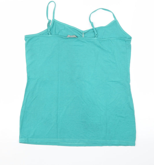 Womens UK Size L M&S Green Camisole Blouse