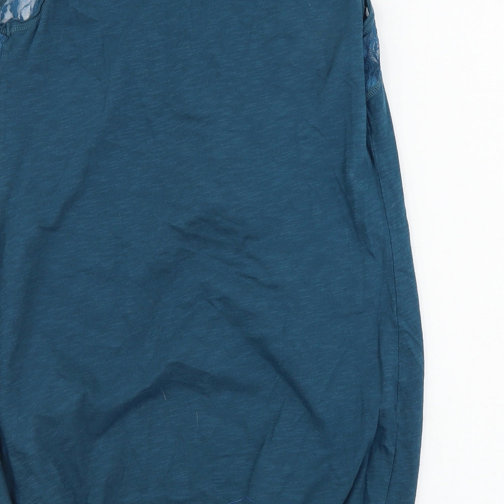 Miss Selfridge Womens Green Basic Blouse Size 12