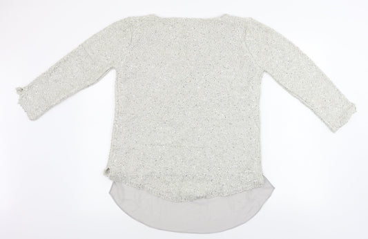 love knit Womens Beige Pullover Jumper Size M