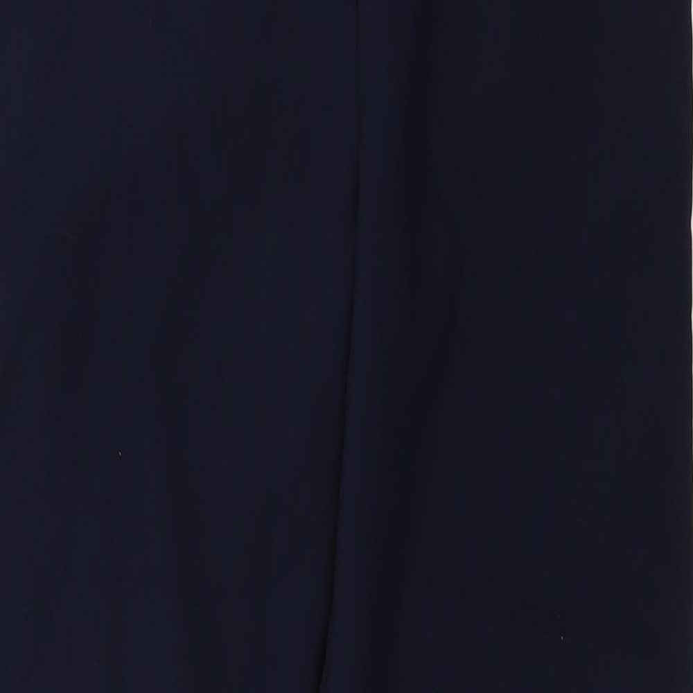 Womens UK Size 12 Preworn Regular Fit Blue Trousers