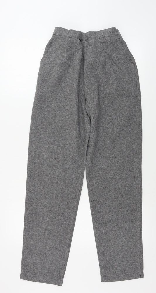 Womens UK Size 12 Preworn Regular Fit Grey Trousers