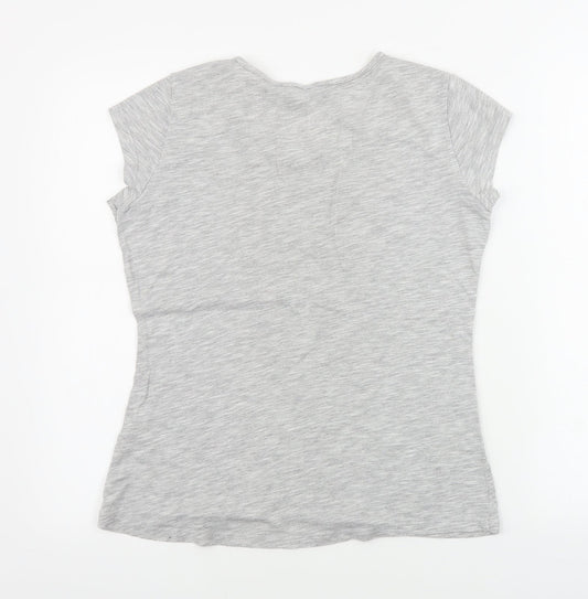Dorothy Perkins Womens Grey Basic T-Shirt Size 10